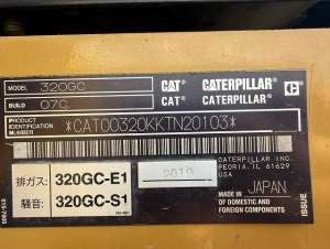 Used , CAT 320GC-07C Hydraulic Excavator