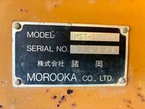 Used , MOROOKA MST-2200VDR Carrier dump