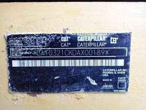 Used , CAT 321CCR Excavator