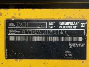 Used , CAT 336EH Excavator ( 1.4㎥ )