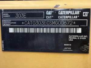 Used , CAT 303ECR Mini Excavator