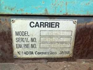 Used , KUBOTA RG-15 Carrier dump