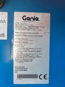 Used , Scissor Lift Genie 